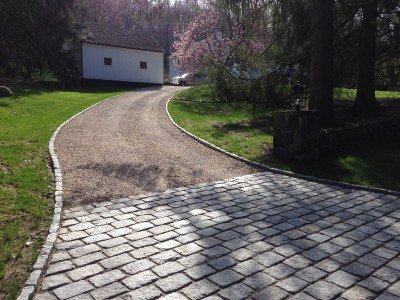 Washington CT Cobblestone aprons & curbing